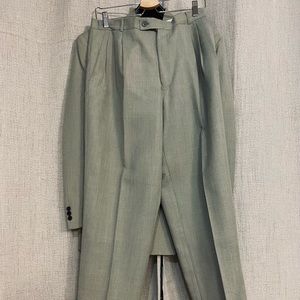 Khaki TEXTURED SUIT Blazer and Trousers